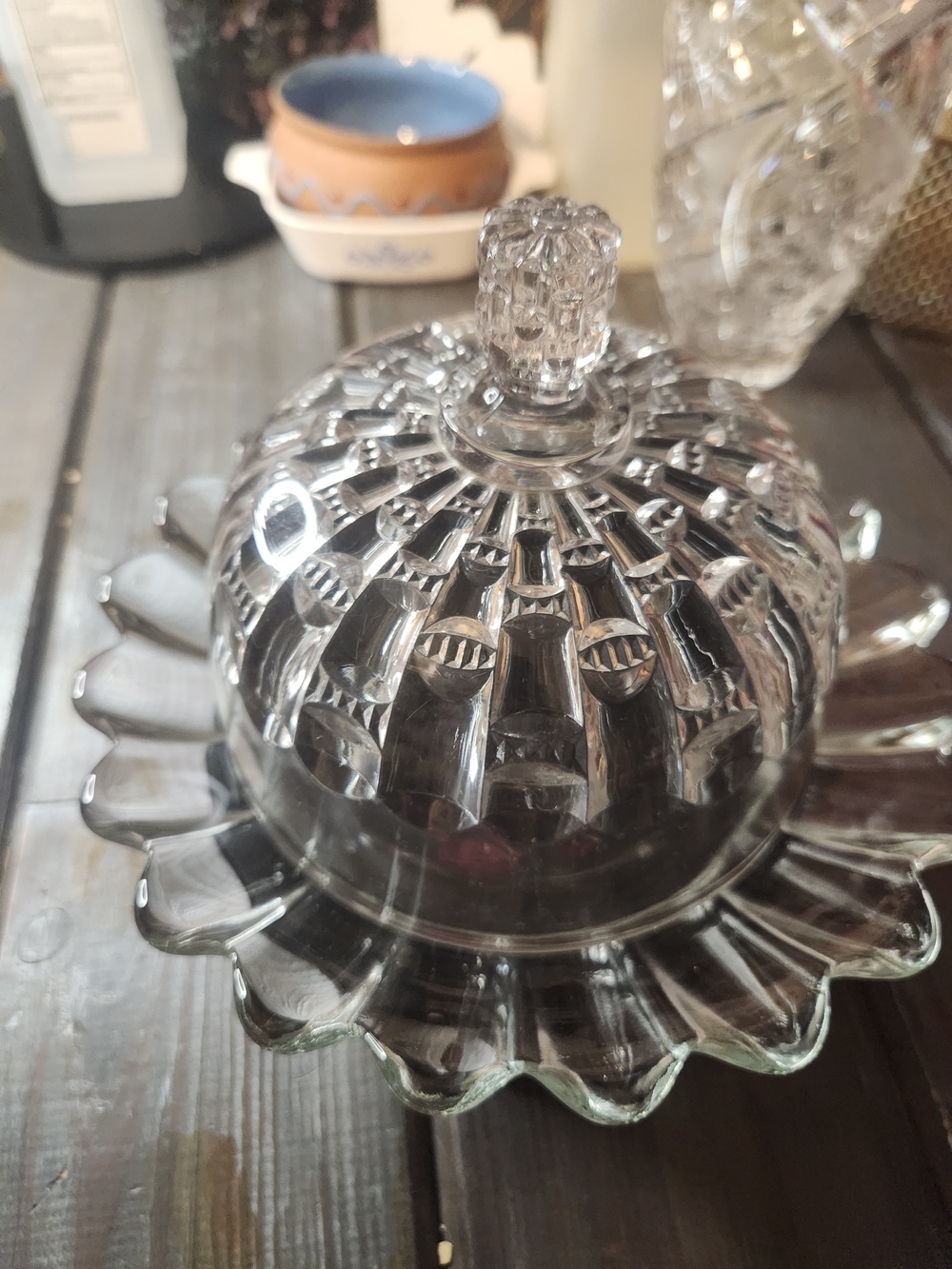 Clear Glass Dome W/ Platter, Entertainment, Catering, Party, Home Decor, - Picture 2 of 9